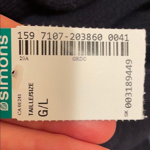 Men’s Simons Le 31 Argyle Wool Sweater Sz L NWT - Picture 6 of 6